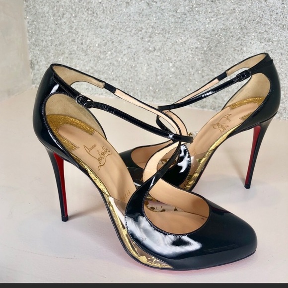 Christian Louboutin Shoes - Louboutin Crossettinetta 100mm black pumps 40
